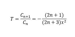 Рекуррентная формула. Множитель T. Член ряда. Двенадцатый вариант. Циклы