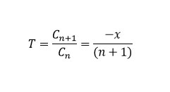 Рекуррентная формула. Множитель T. Член ряда. Второй вариант. Циклы