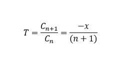 Рекуррентная формула. Множитель T. Член ряда. Третий вариант. Циклы