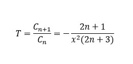 Рекуррентная формула. Множитель T. Член ряда. Восьмой вариант. Циклы
